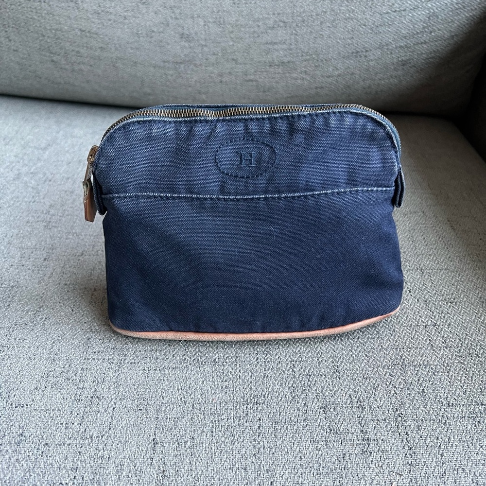 Hermes Bolide Canvas Pouch